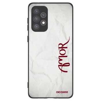 Picasee silikónový čierny obal pre Samsung Galaxy A73 5G - Amor