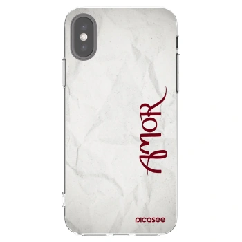 Picasee silikónový prehľadný obal pre Apple iPhone X/XS - Amor