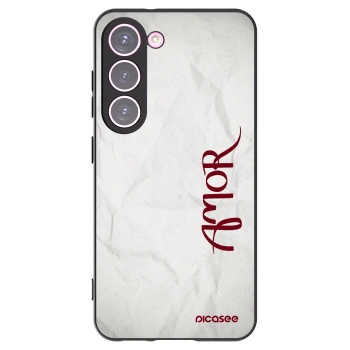 Picasee silikónový čierny obal pre Samsung Galaxy S23 5G - Amor