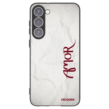 Picasee silikónový čierny obal pre Samsung Galaxy S23+ 5G - Amor