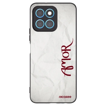 Picasee silikónový čierny obal pre Honor X8 5G - Amor