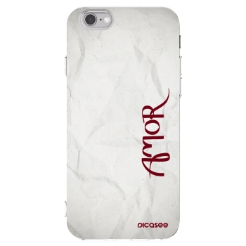 Picasee silikónový prehľadný obal pre Apple iPhone 6/6S - Amor