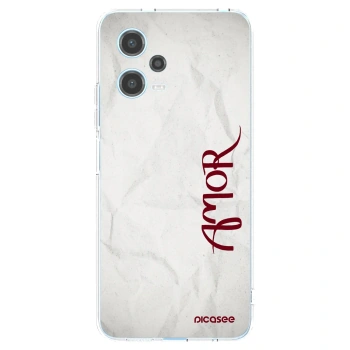 Picasee silikónový prehľadný obal pre Xiaomi Redmi Note 12 5G - Amor