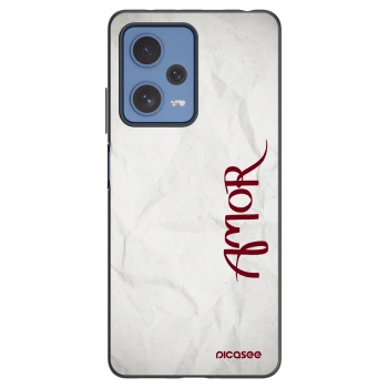 Picasee silikónový čierny obal pre Xiaomi Redmi Note 12 Pro 5G - Amor