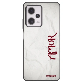 Picasee silikónový čierny obal pre Xiaomi Redmi Note 12 Pro+ 5G - Amor