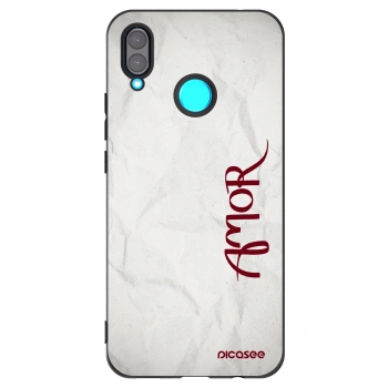 Picasee silikónový čierny obal pre Huawei Nova 3 - Amor