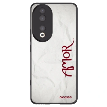 Picasee silikónový čierny obal pre Honor 90 5G - Amor