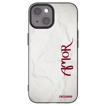 Picasee silikónový čierny obal pre Apple iPhone 15 - Amor