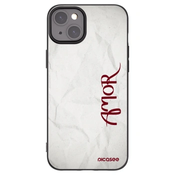 Picasee silikónový čierny obal pre Apple iPhone 15 Plus - Amor