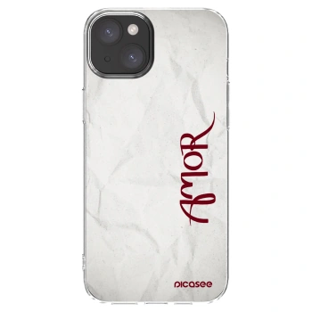 Picasee silikónový prehľadný obal pre Apple iPhone 15 Plus - Amor