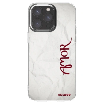 Picasee silikónový prehľadný obal pre Apple iPhone 15 Pro Max - Amor