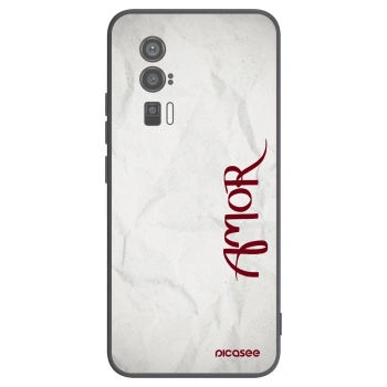 Picasee silikónový čierny obal pre Xiaomi Poco F5 Pro 5G - Amor