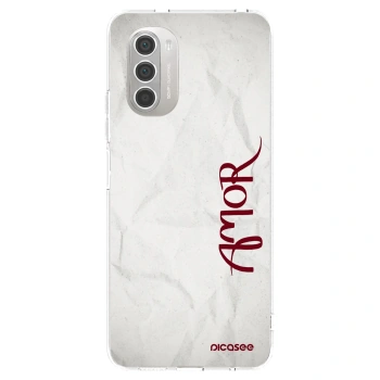 Picasee silikónový prehľadný obal pre Motorola Moto G51 - Amor