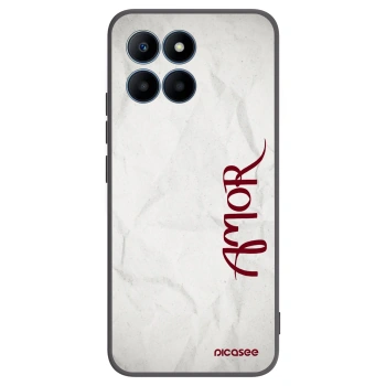 Picasee silikónový čierny obal pre Honor 70 Lite - Amor