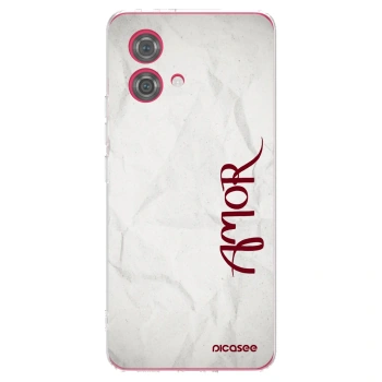 Picasee silikónový prehľadný obal pre Motorola Moto G84 5G - Amor