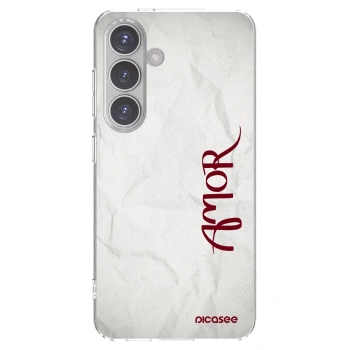 Picasee silikónový prehľadný obal pre Samsung Galaxy S24 S921B 5G - Amor