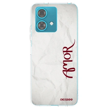 Picasee silikónový prehľadný obal pre Motorola Edge 40 Neo - Amor