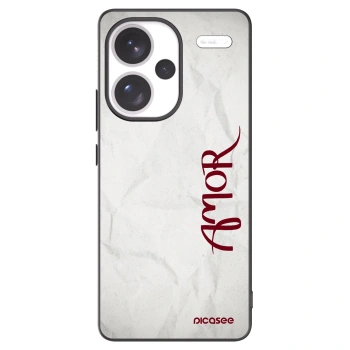 Picasee silikónový čierny obal pre Xiaomi Redmi Note 13 Pro+ 5G - Amor