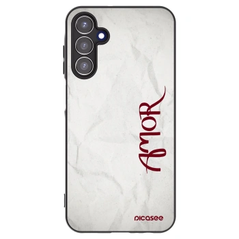 Picasee silikónový čierny obal pre Samsung Galaxy A15 A156B 5G - Amor