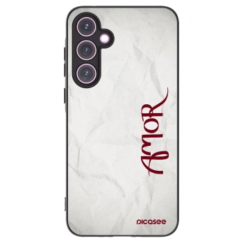 Picasee silikónový čierny obal pre Samsung Galaxy A35 5G A356B - Amor