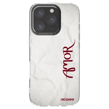 Picasee silikónový prehľadný obal pre Apple iPhone 16 Pro - Amor