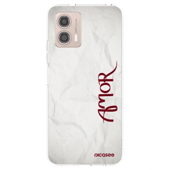 Picasee silikónový prehľadný obal pre Motorola Moto G53 5G - Amor