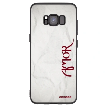 Picasee silikónový čierny obal pre Samsung Galaxy S8 G950F - Amor
