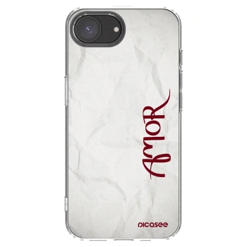 Picasee silikónový prehľadný obal pre Apple iPhone 16e - Amor