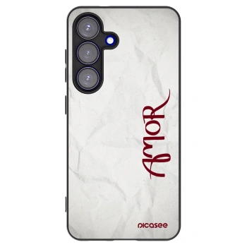 Picasee silikónový čierny obal pre Samsung Galaxy S25 5G - Amor
