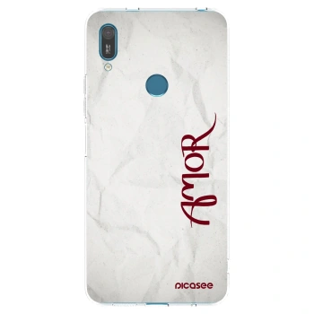 Picasee silikónový prehľadný obal pre Huawei Y7 2019 - Amor