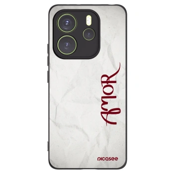 Picasee silikónový čierny obal pre Xiaomi Redmi Note 14 4G - Amor
