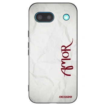 Picasee silikónový čierny obal pre Google Pixel 8a - Amor