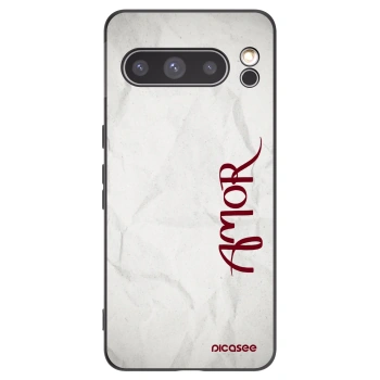 Picasee silikónový čierny obal pre Google Pixel 8 Pro - Amor