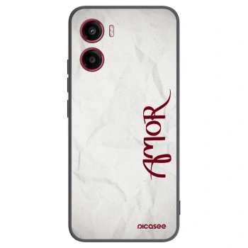 Picasee silikónový čierny obal pre Motorola Moto G05 - Amor