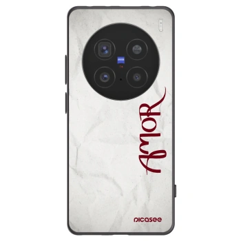 Picasee silikónový čierny obal pre Vivo X200 Pro - Amor