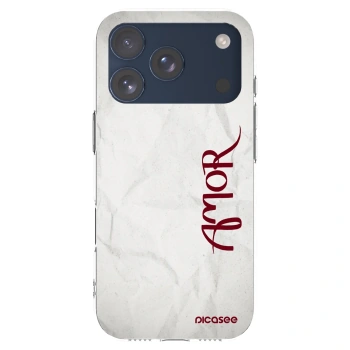 Picasee silikónový prehľadný obal pre Apple iPhone 17 Pro - Amor