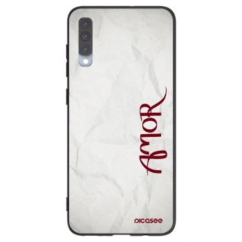 Picasee silikónový čierny obal pre Samsung Galaxy A70 A705F - Amor