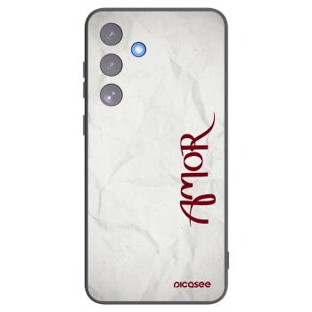 Picasee silikónový čierny obal pre Samsung Galaxy S25 FE 5G - Amor