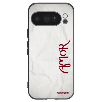 Picasee silikónový čierny obal pre Google Pixel 10 Pro - Amor