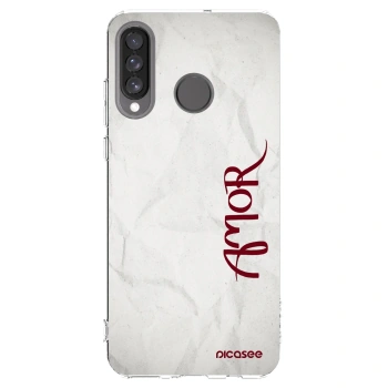 Picasee silikónový prehľadný obal pre Huawei P30 Lite - Amor