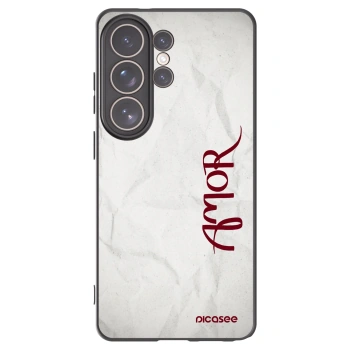 Picasee silikónový čierny obal pre Samsung Galaxy S26 Ultra - Amor
