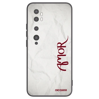 Picasee silikónový čierny obal pre Xiaomi Mi Note 10 (Pro) - Amor