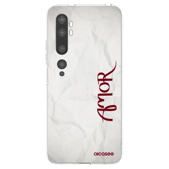 Picasee silikónový prehľadný obal pre Xiaomi Mi Note 10 (Pro) - Amor