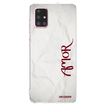 Picasee silikónový prehľadný obal pre Samsung Galaxy A71 A715F - Amor