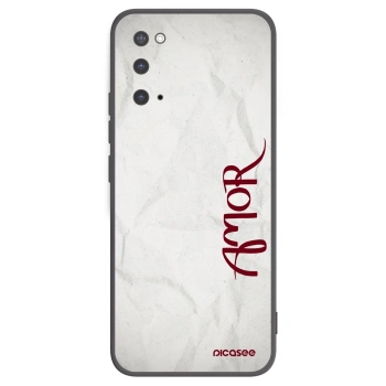 Picasee silikónový čierny obal pre Samsung Galaxy S20 G980F - Amor