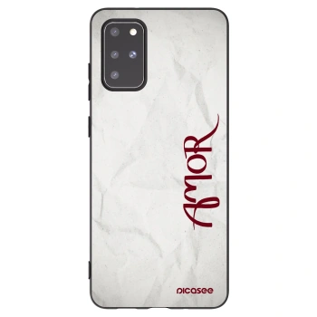 Picasee silikónový čierny obal pre Samsung Galaxy S20+ G985F - Amor
