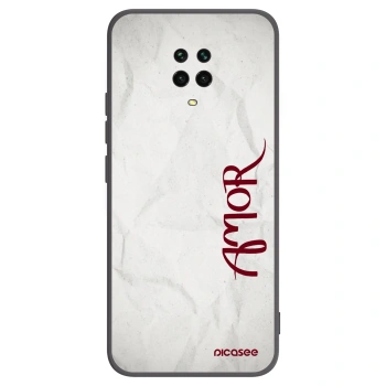 Picasee silikónový čierny obal pre Xiaomi Redmi Note 9S - Amor