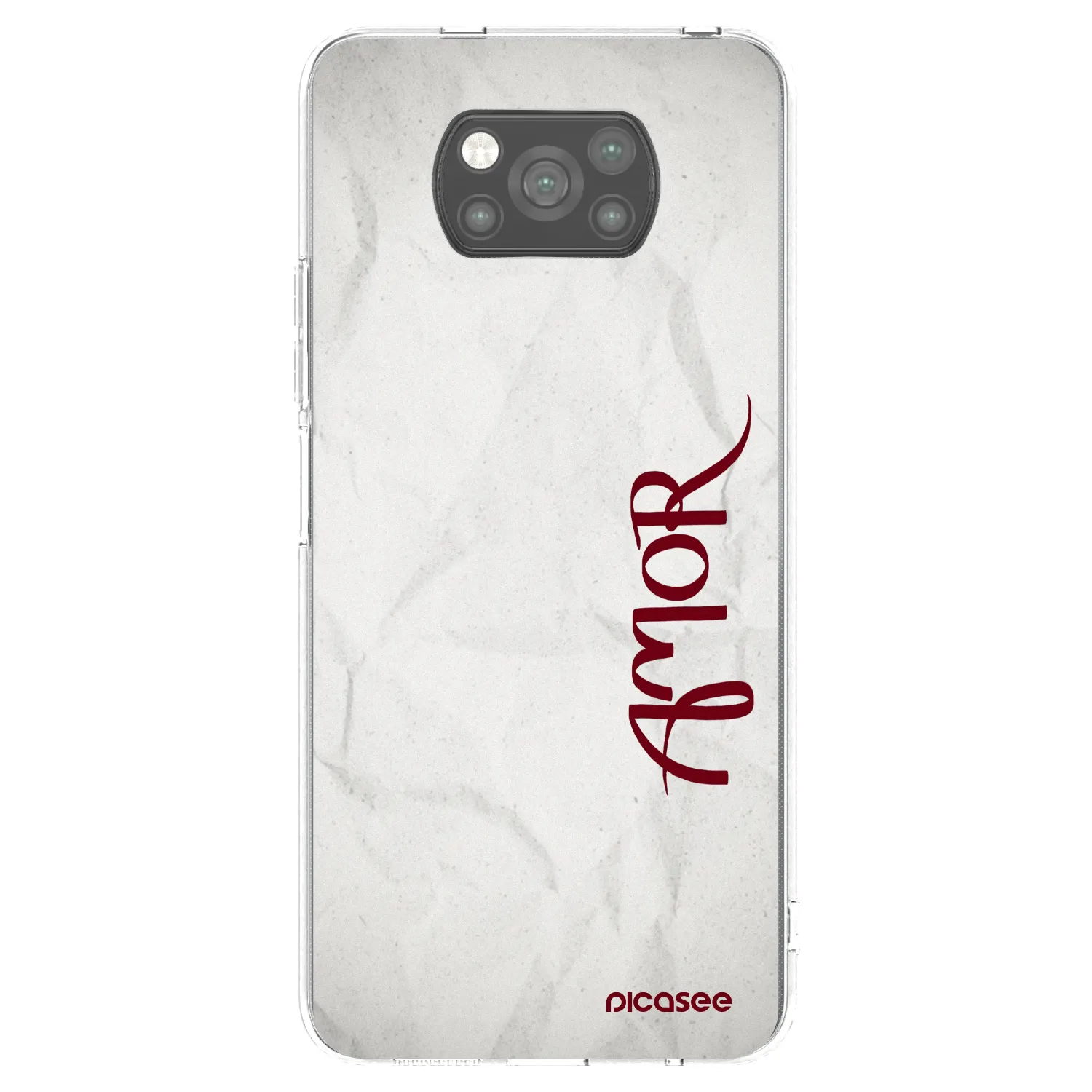 Picasee silikónový čierny obal pre Xiaomi Poco X3 - Amor
