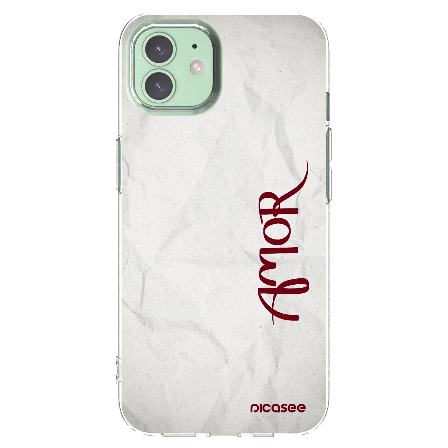 Picasee silikónový prehľadný obal pre Apple iPhone 12 - Amor