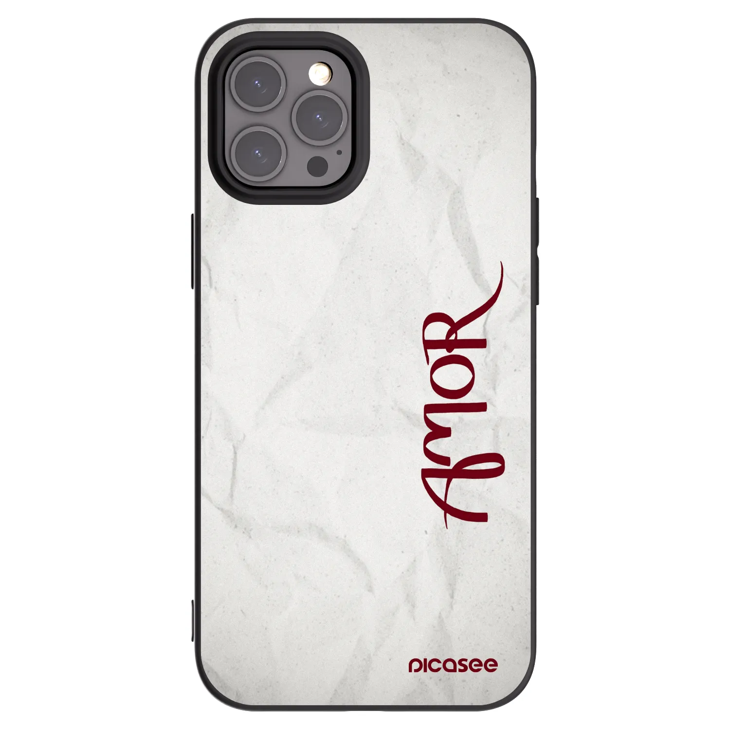 Silikónový čierny obal pre Apple iPhone 12 Pro Max - Amor